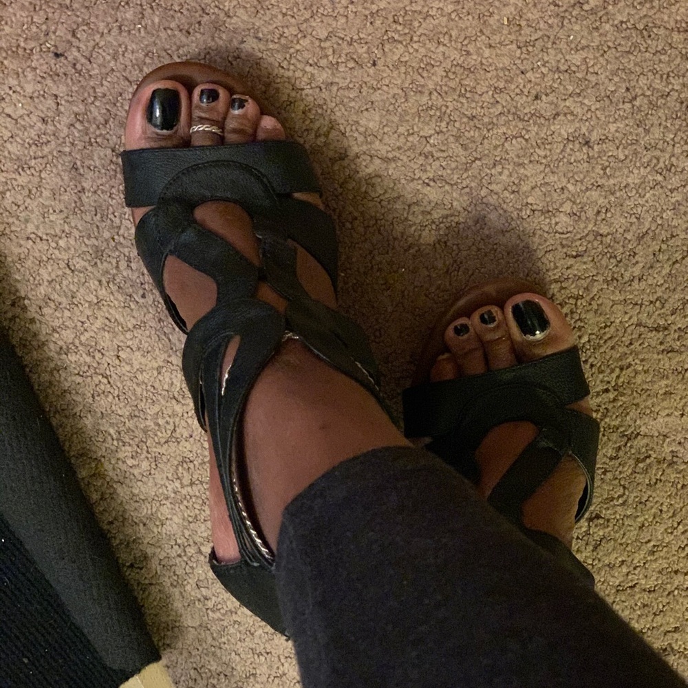 Dolce vita cork wedge heel sandals